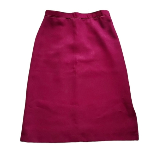 Pinstripe Maroon Skirt - Picture 2 of 5
